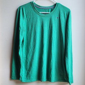 Nike Dri-Fit Green Scoop Neck Jersey Size Medium